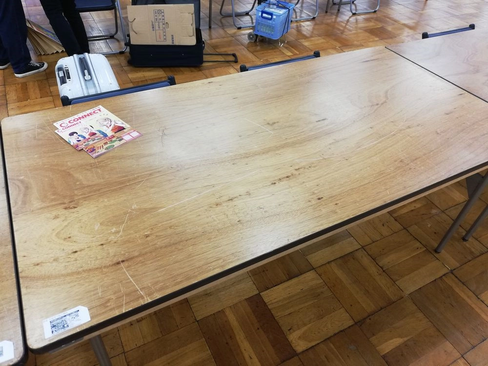 テーブルが大きい