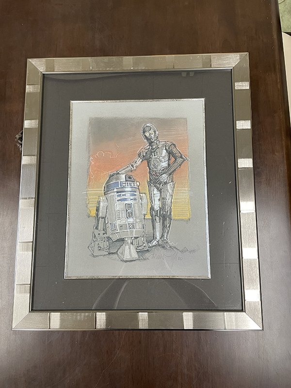 ドゥルー・ストゥルーザン『スター・ウォーズ』複製版画　R2-D2 ＆ C-3PO