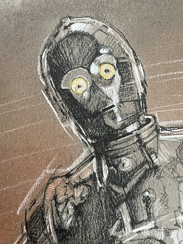ドゥルー・ストゥルーザン『スター・ウォーズ』複製版画　C-3PO