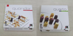 木製のボードゲーム「コリドール・ミニ」「クアルト・ミニ」