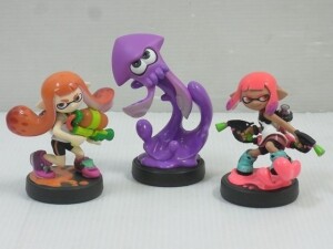 amiibo アミーボ イカ ネオンパープル+ガール ネオンピンク+ガール スプラトゥーンシリーズ