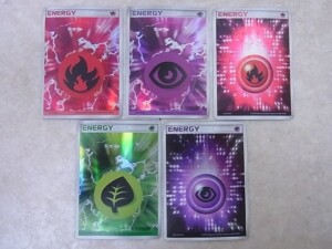 ポケモンカード ホロン・アクマグなどキラ基本エネルギー5枚セット